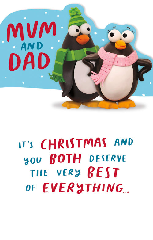 Mum And Dad Christmas Card