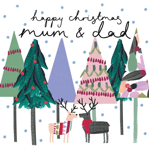 Mum And Dad Christmas Card