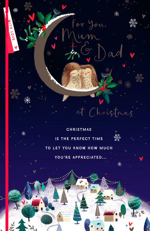 Mum And Dad Christmas Card