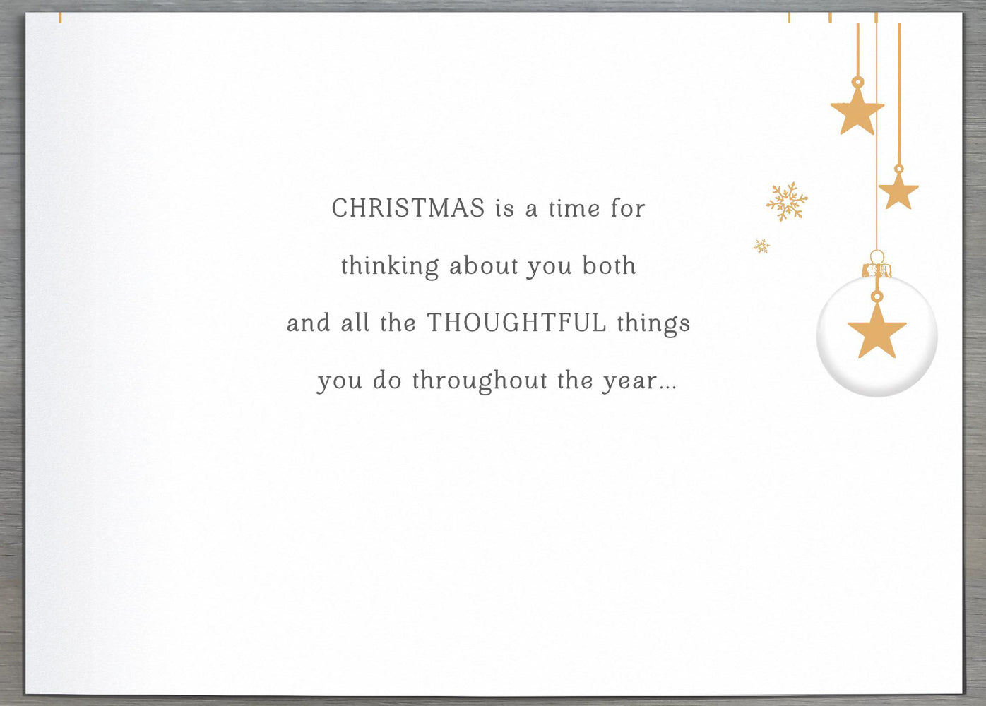 Mum And Dad Christmas Card