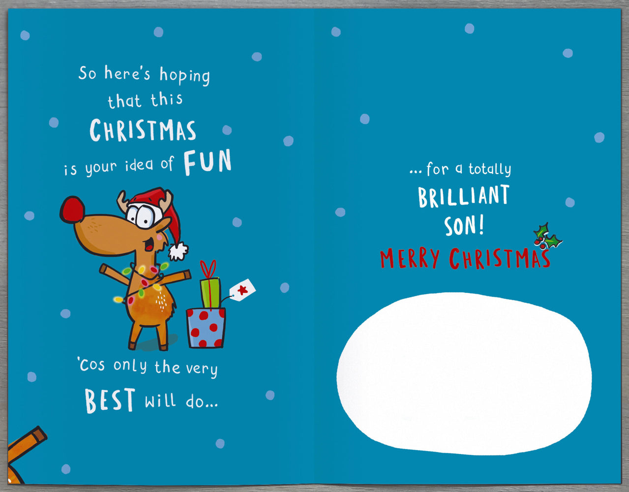 Humour Son Christmas Card