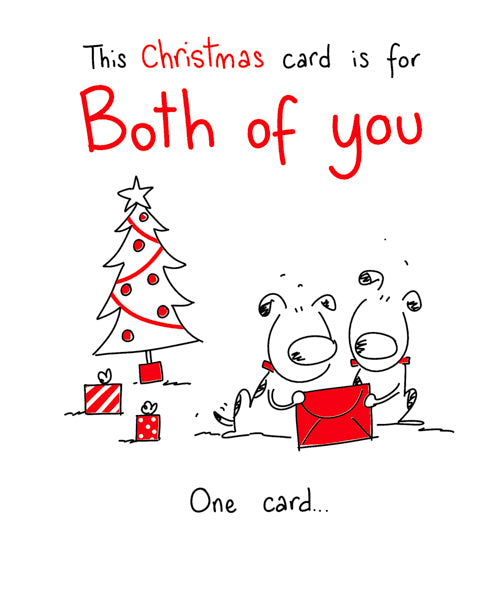 Both Of You Christmas Card