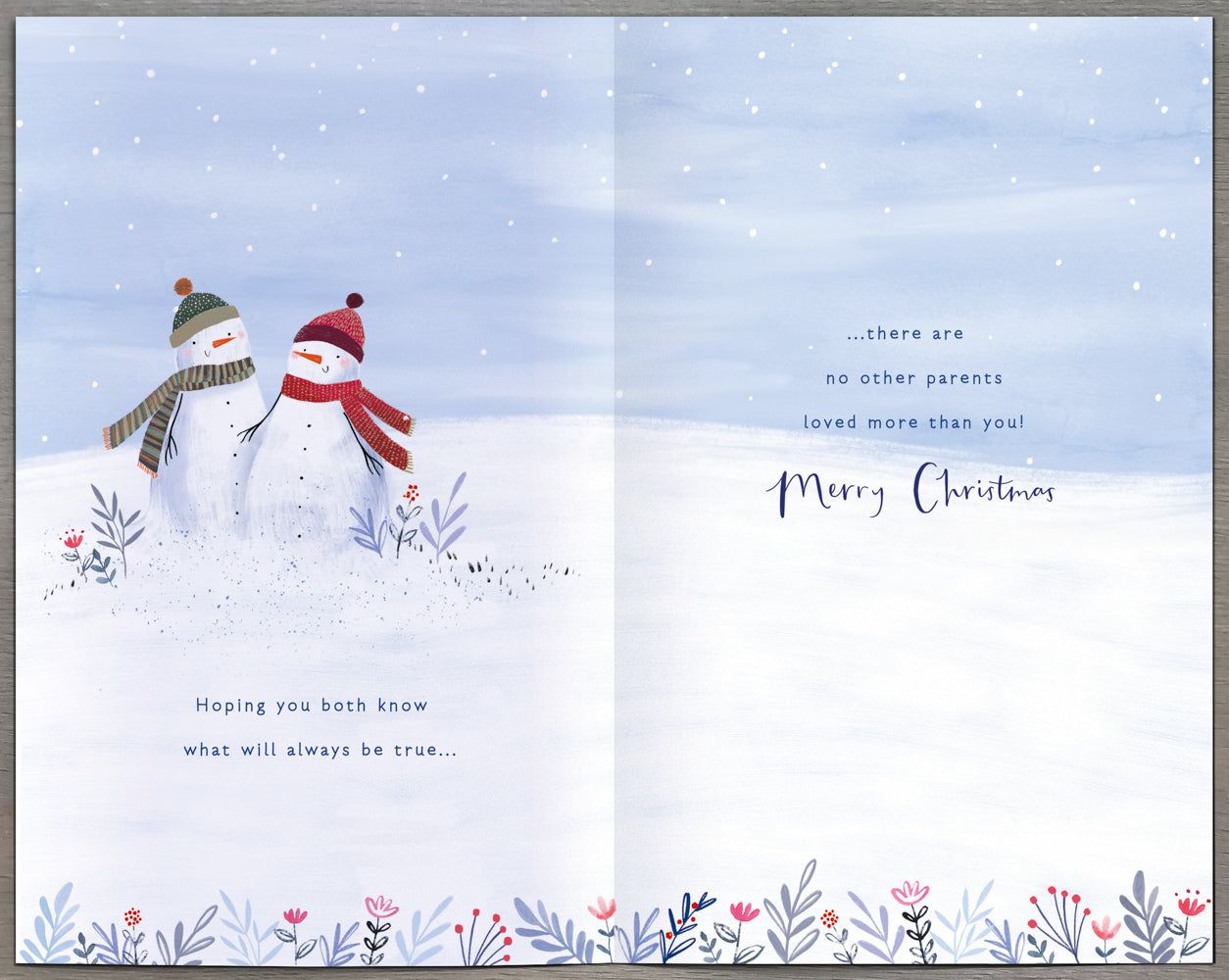 Mum And Dad Christmas Card