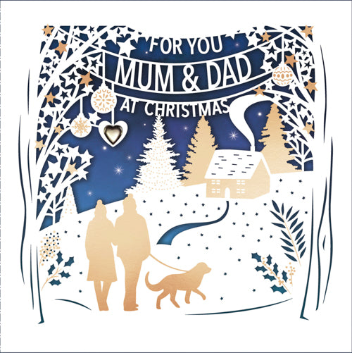 Mum And Dad Christmas Card