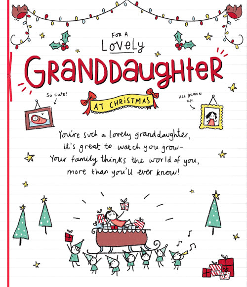 Granddaughter Christmas Card