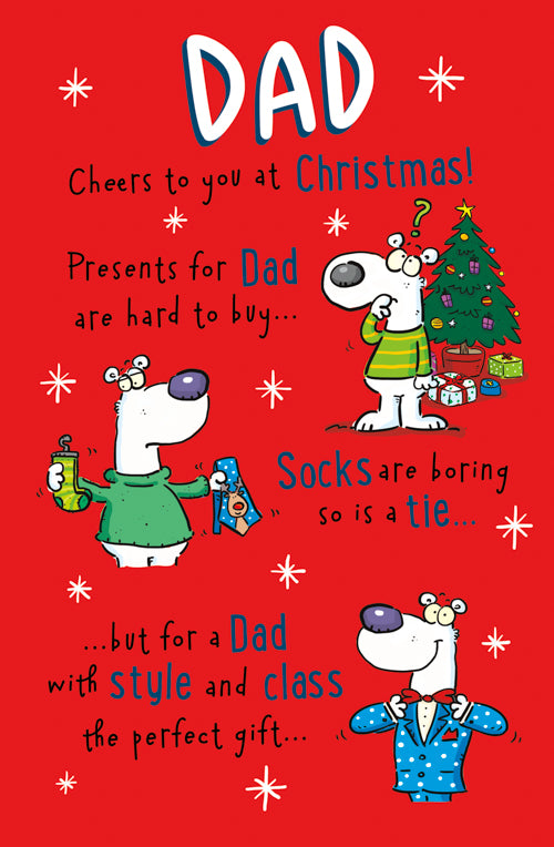 Humour Dad Christmas Card