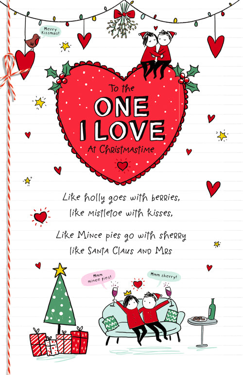 One I Love Christmas Card