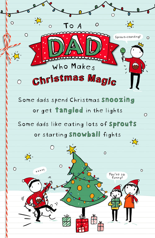 Funny Dad Christmas Card