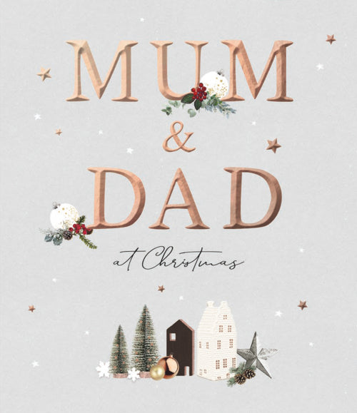 Mum And Dad Christmas Card