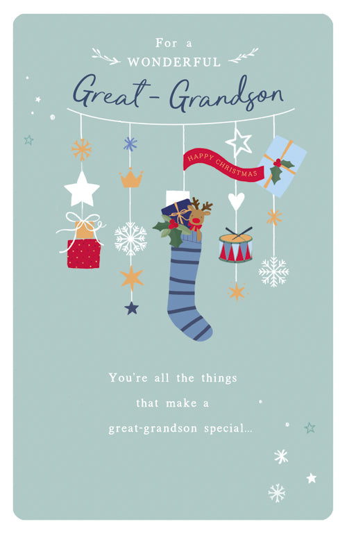 Great Grandson Christmas Card