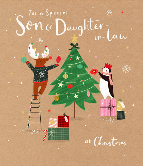 Special Son And Daughter In Law Christmas Card