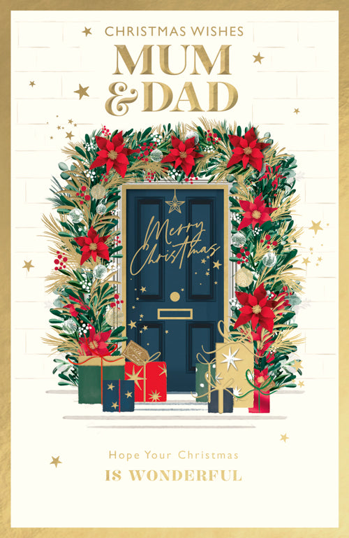 Mum And Dad Christmas Card