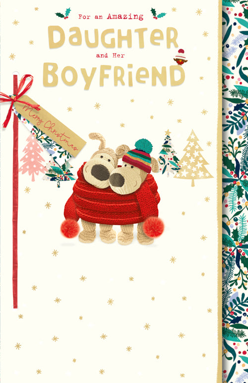 Daughter And Boyfriend Christmas Card