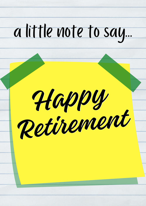 Humour Retirement Card Personalisation