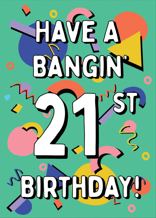 Funny 21st Birthday Card Personalisation