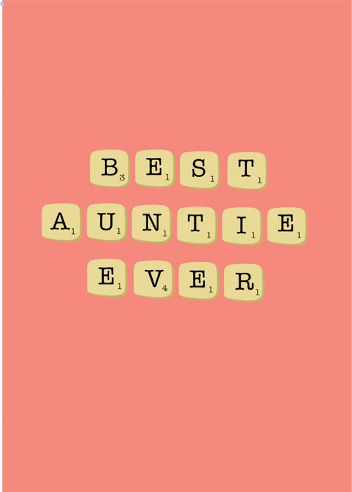 Auntie Birthday Card Personalisation