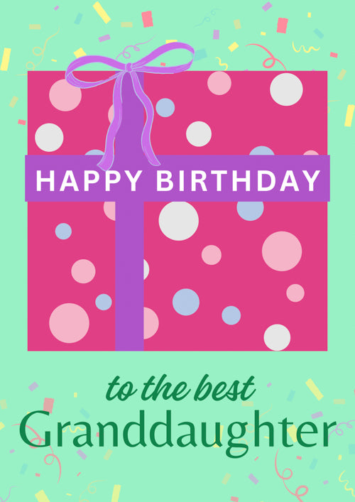 Granddaughter Birthday Card Personalisation