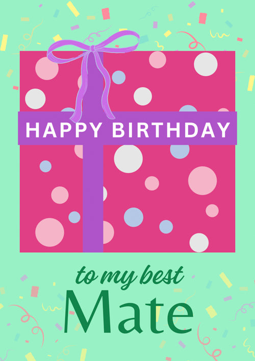Mate Birthday Card Personalisation