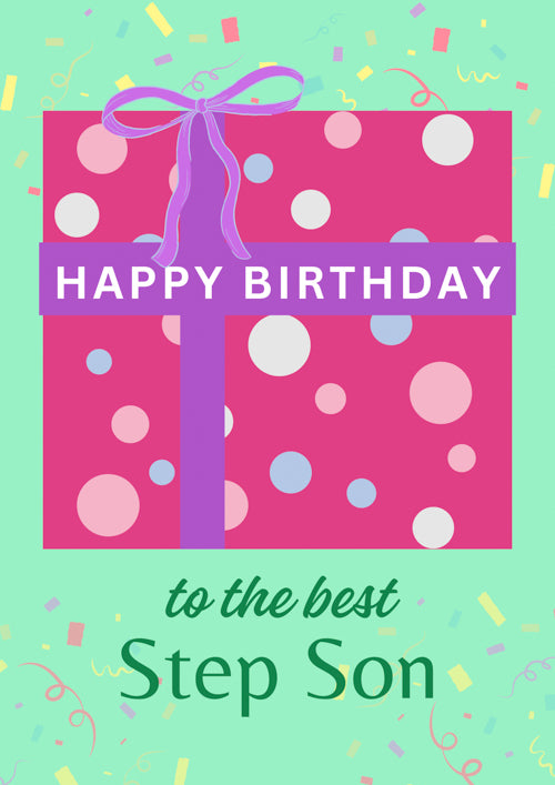 Step Son Birthday Card Personalisation