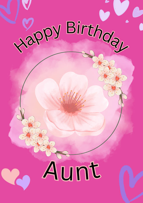 Aunt Birthday Card Personalisation