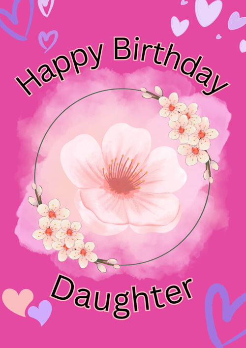 Daughter Birthday Card Personalisation