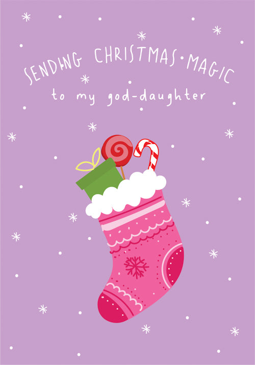 Goddaughter Christmas Card Personalisation