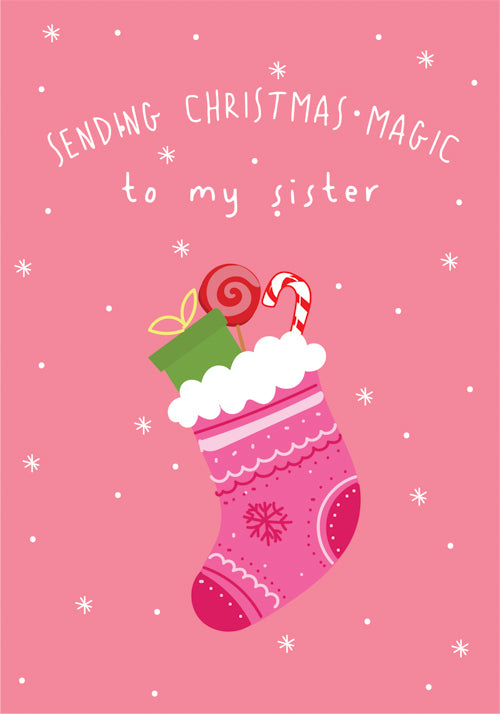 Sister Christmas Card Personalisation