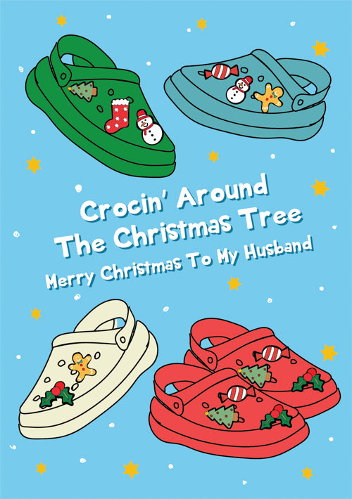 Funny Husband Christmas Card Personalisation