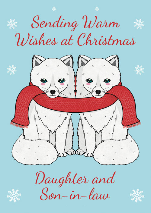 Daughter And Son In Law Christmas Card Personalisation