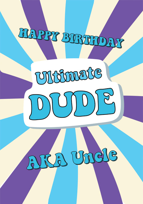Humour Uncle Birthday Card Personalisation