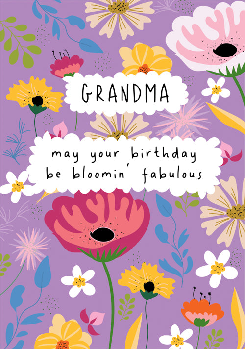 Grandma Birthday Card Personalisation