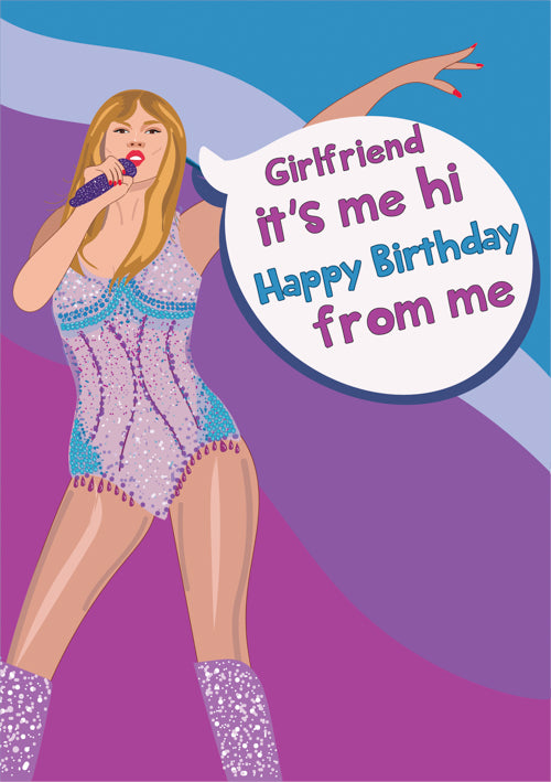 Humour Girlfriend Birthday Card Personalisation