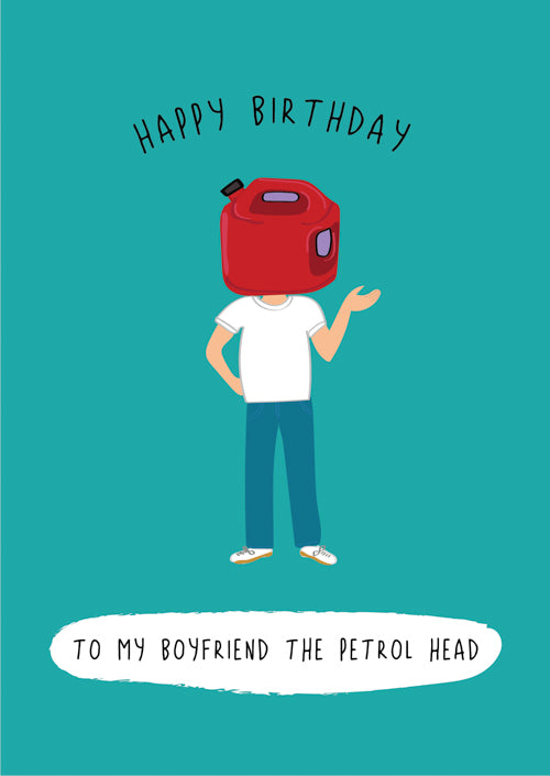 Funny Boyfriend Birthday Card Personalisation