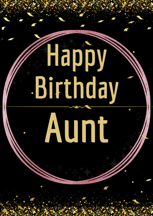 Aunt Birthday Card Personalisation