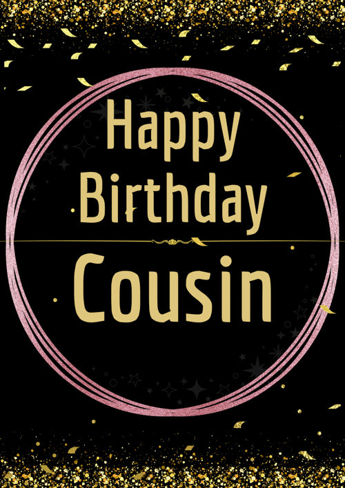 Cousin Birthday Card Personalisation