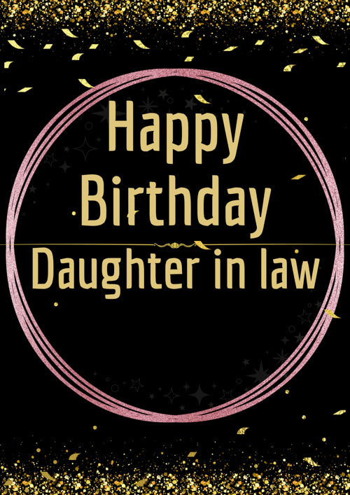 Daughter In Law Birthday Card Personalisation