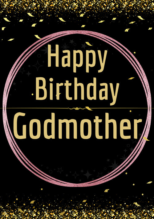 Godmother Birthday Card Personalisation