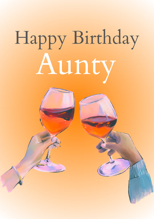 Aunty Birthday Card Personalisation