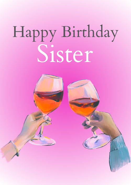 Sister Birthday Card Personalisation