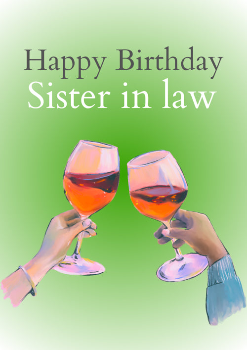 Sister In Law Birthday Card Personalisation