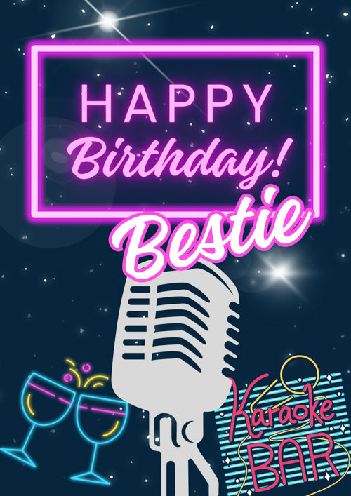 Bestie Birthday Card Personalisation