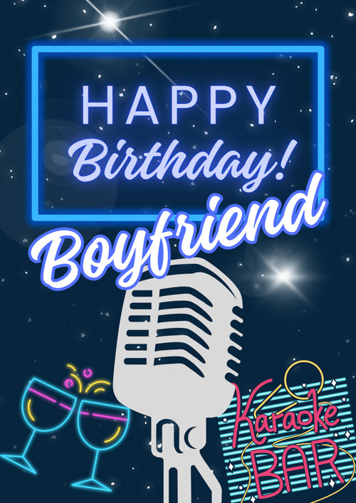 Boyfriend Birthday Card Personalisation