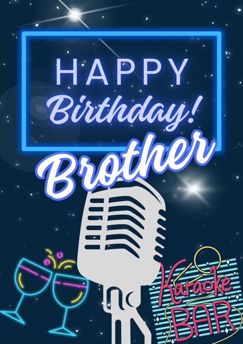 Brother Birthday Card Personalisation