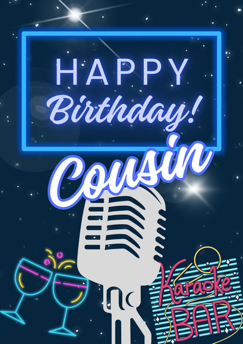 Cousin Birthday Card Personalisation