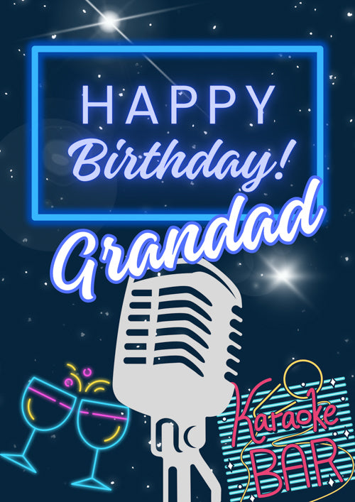 Grandad Birthday Card Personalisation