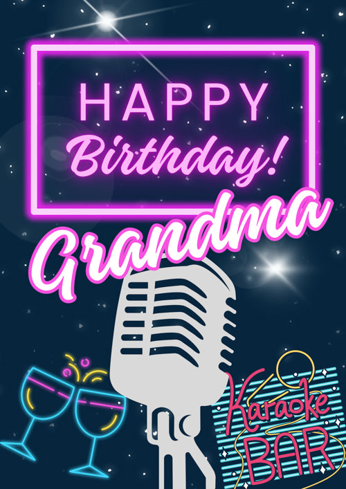 Grandma Birthday Card Personalisation