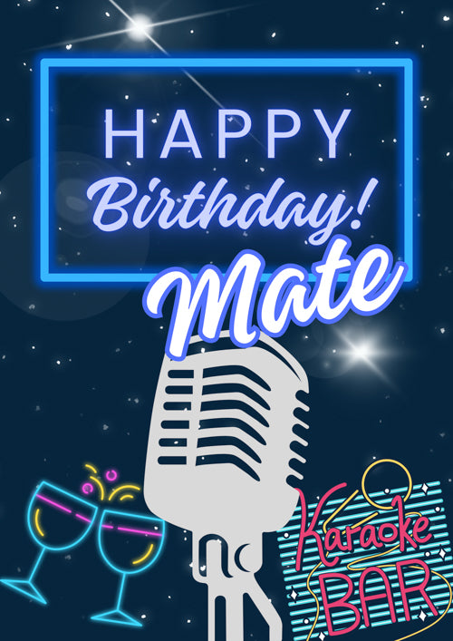 Mate Birthday Card Personalisation