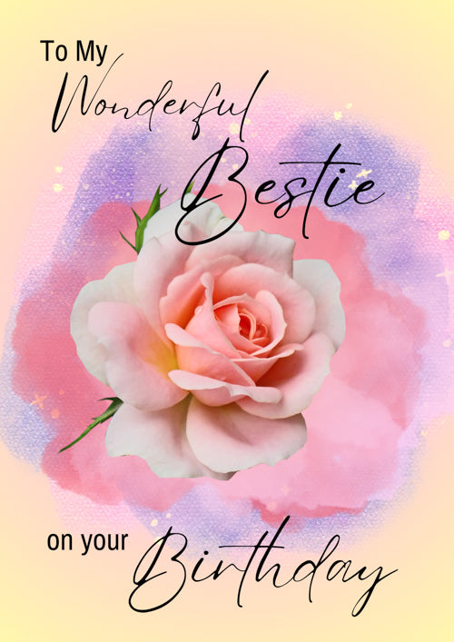 Bestie Birthday Card Personalisation