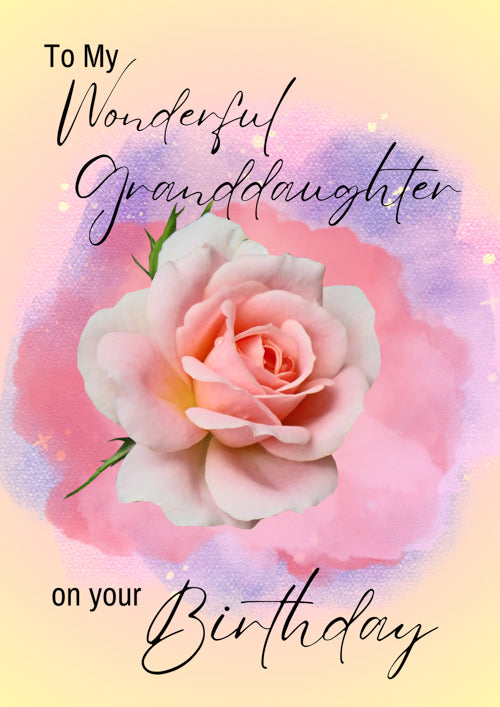 Granddaughter Birthday Card Personalisation