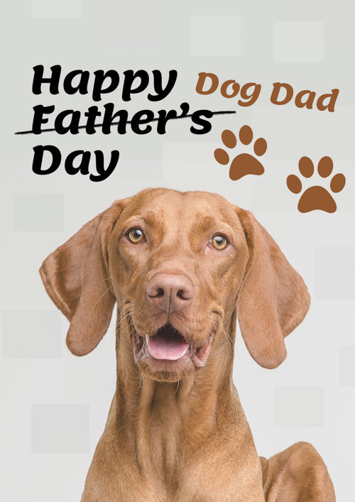 Pet Dog Dad Fathers Day Card Personalisation